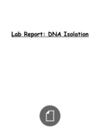 Agarose gel electrophoresis lab report