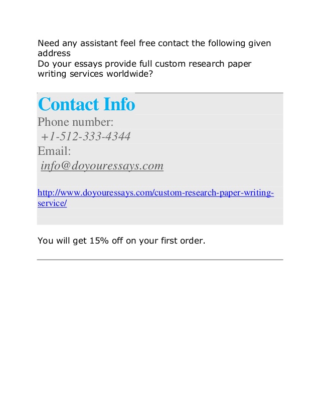 Best research paper writing services