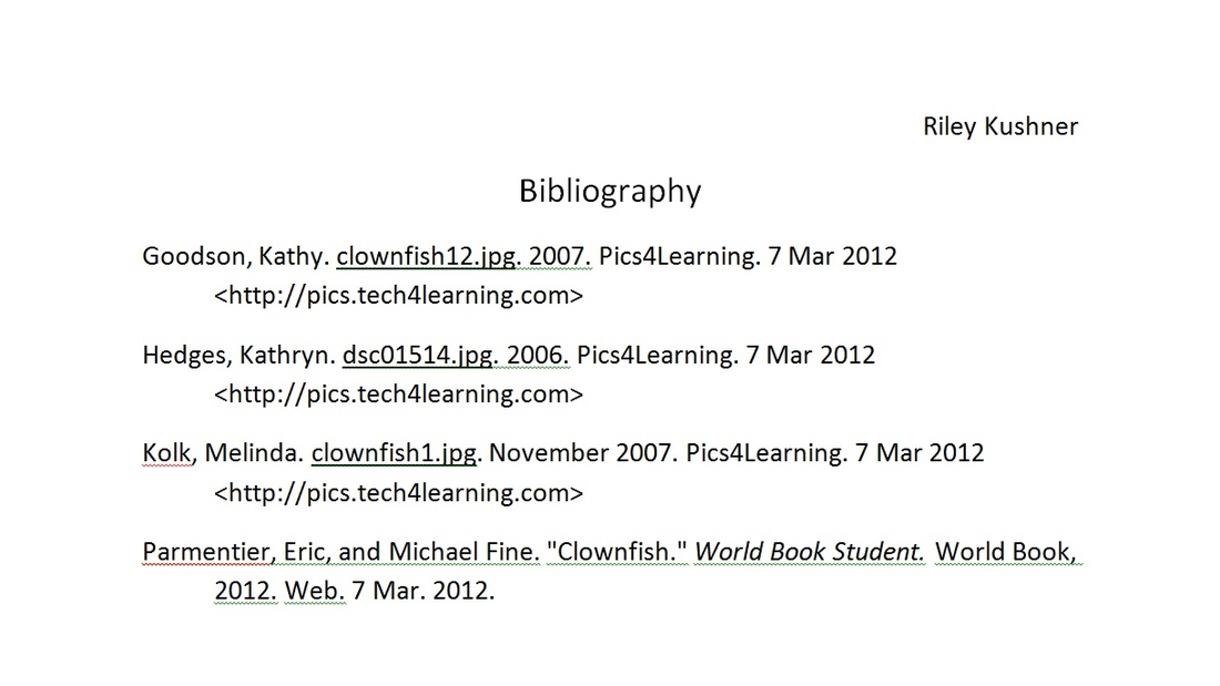 sample mla bibliography