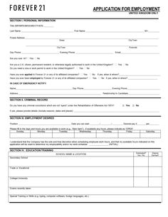College application print out