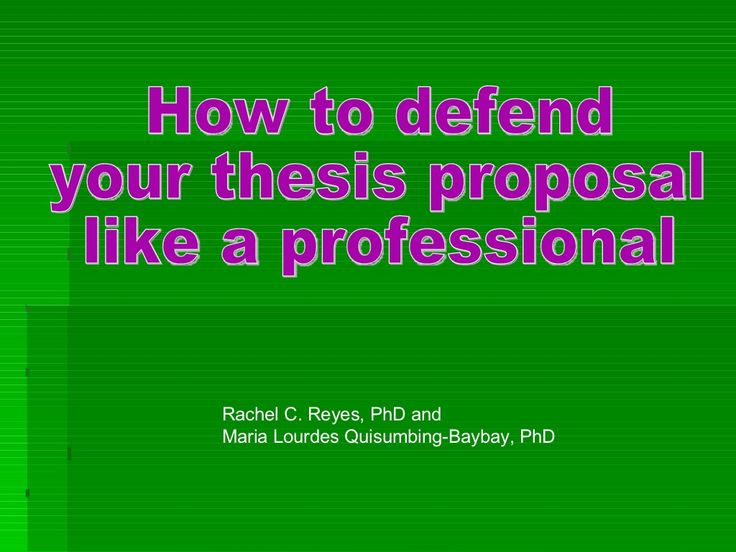 Dissertation defense powerpoint