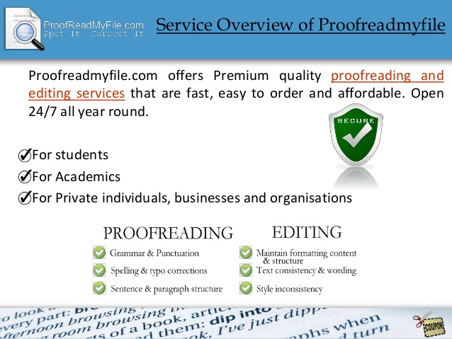 Proofreading services online